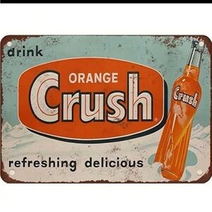 Vintage crush orange 🍊 soda sign
